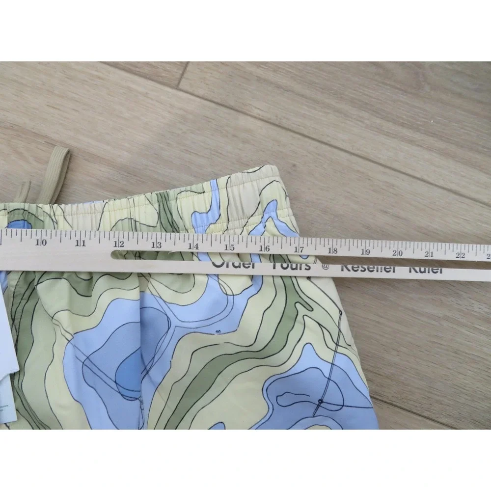 Lacoste Swim Shorts Mens Large Mid Length Print Multicolor Mesh Lined 6
